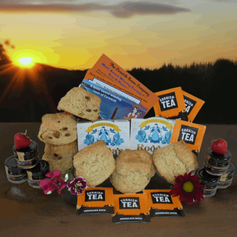Cornish cream tea delivery. With our yummy Cornish scones. Who wouldn't love a Cornish afternoon tea delivered to your door