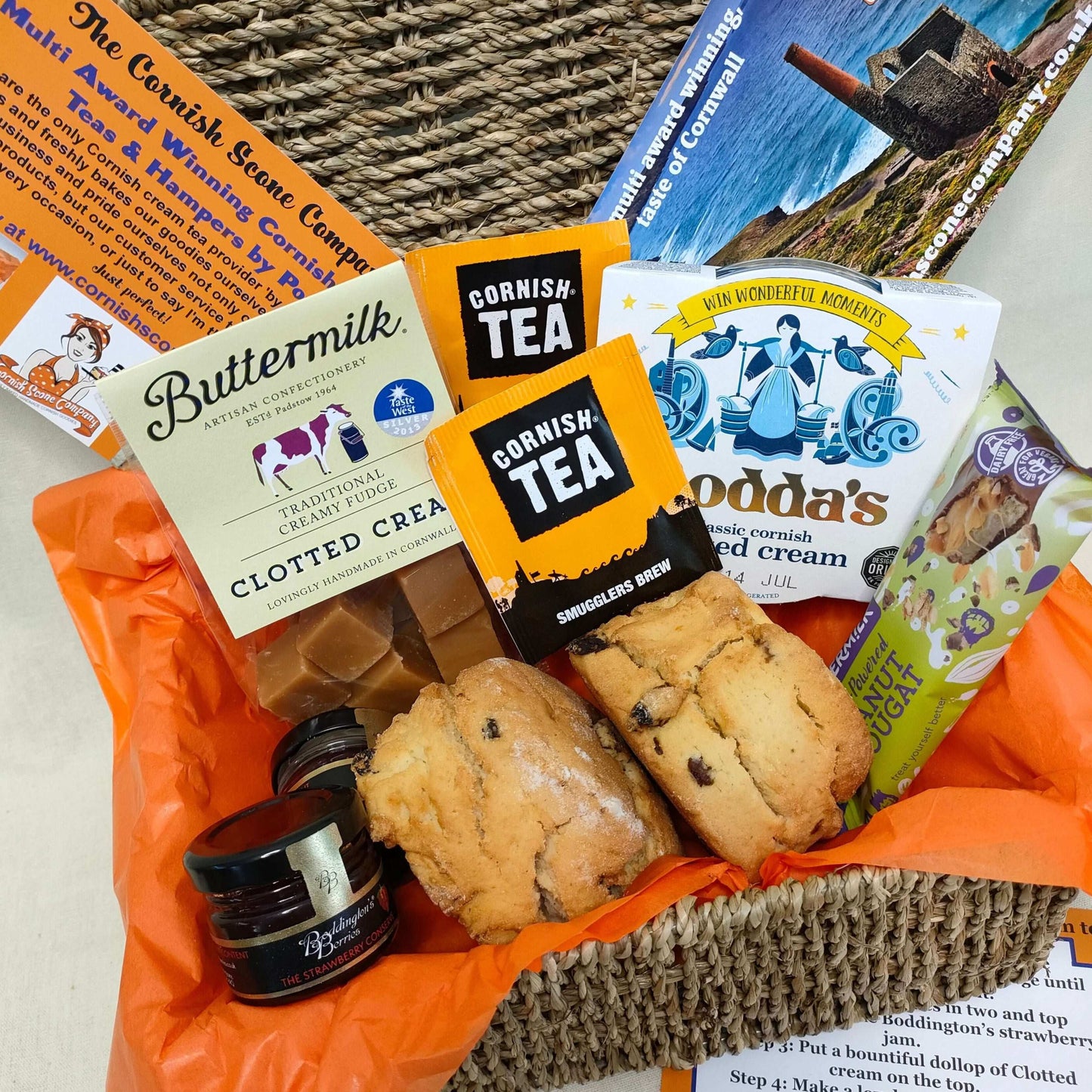 Gluten free cream tea delivery - with gluten free scones - and other gluten free treats