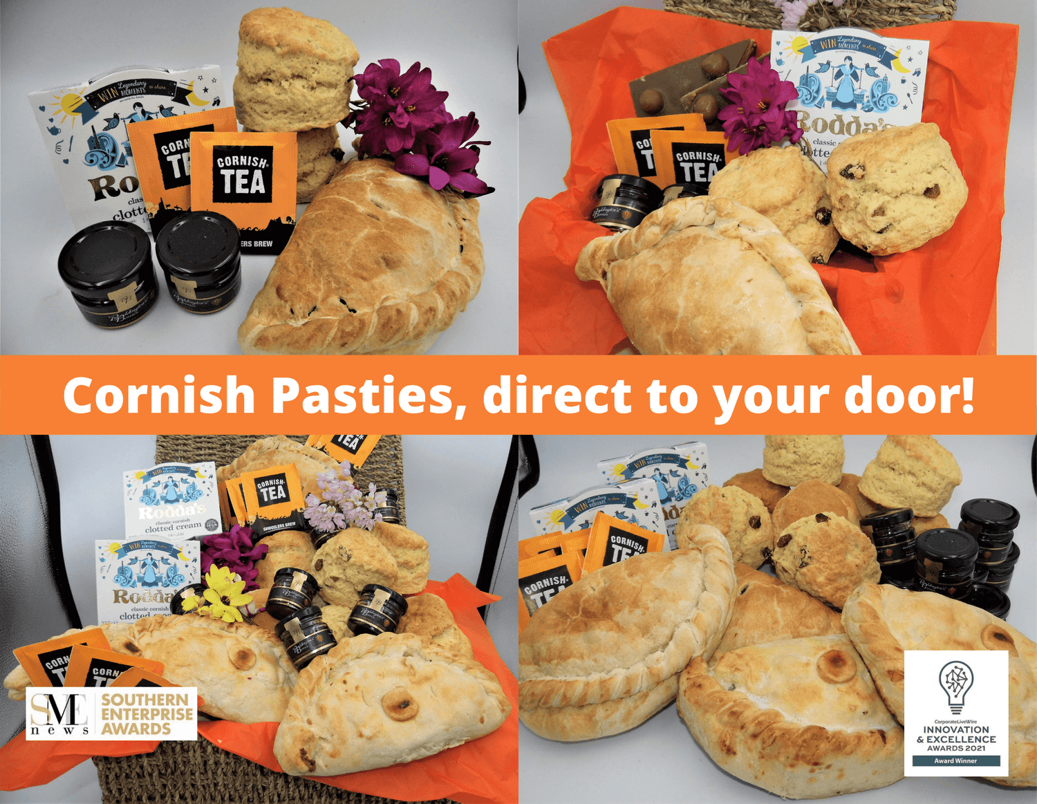 Cornish pasties delivered direct to your door