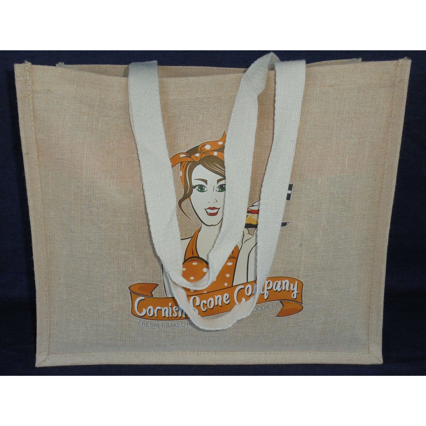 Natural Juco Shopping bag was £9.99 NOW £7.99 - The Cornish Scone Company