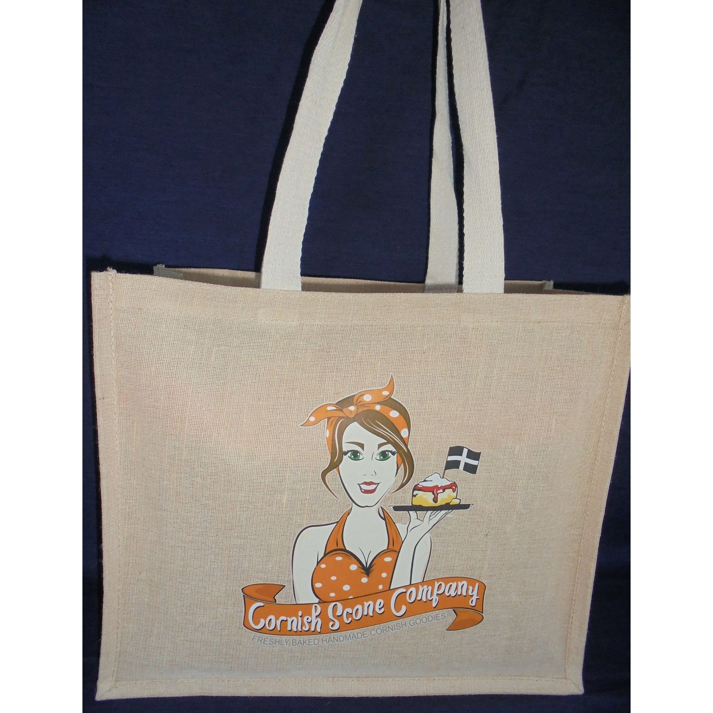 Natural Juco Shopping bag was £9.99 NOW £7.99 - The Cornish Scone Company