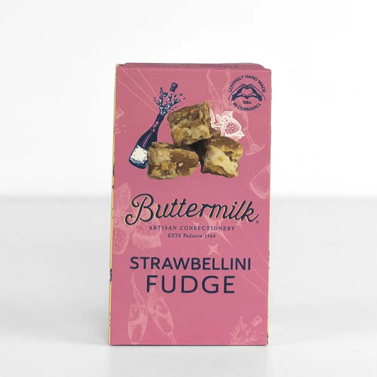 Strawberry Bellini Fudge by Buttermilk