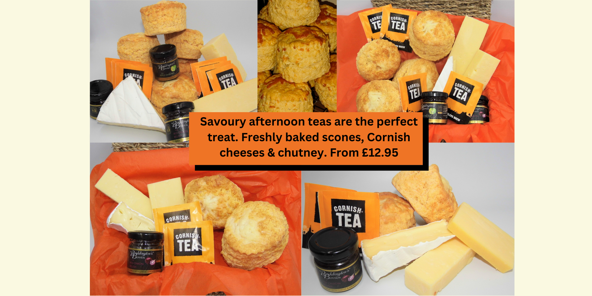 Savoury afternoon teas by post slideshow