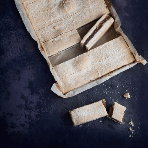 Mincemeat shortbread slices