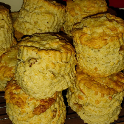 Cheese and walnut scones