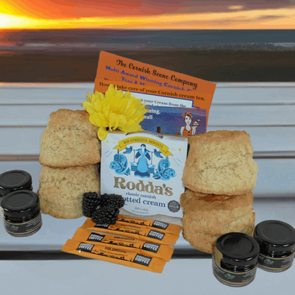 cream tea for two plain scones