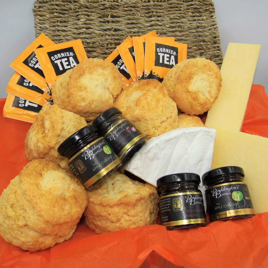 Savoury Cornish Afternoon Tea Hamper for Four - The Cornish Scone Company