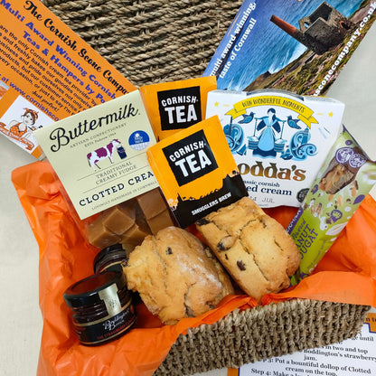 Gluten free mixed hamper fruit scones with tea