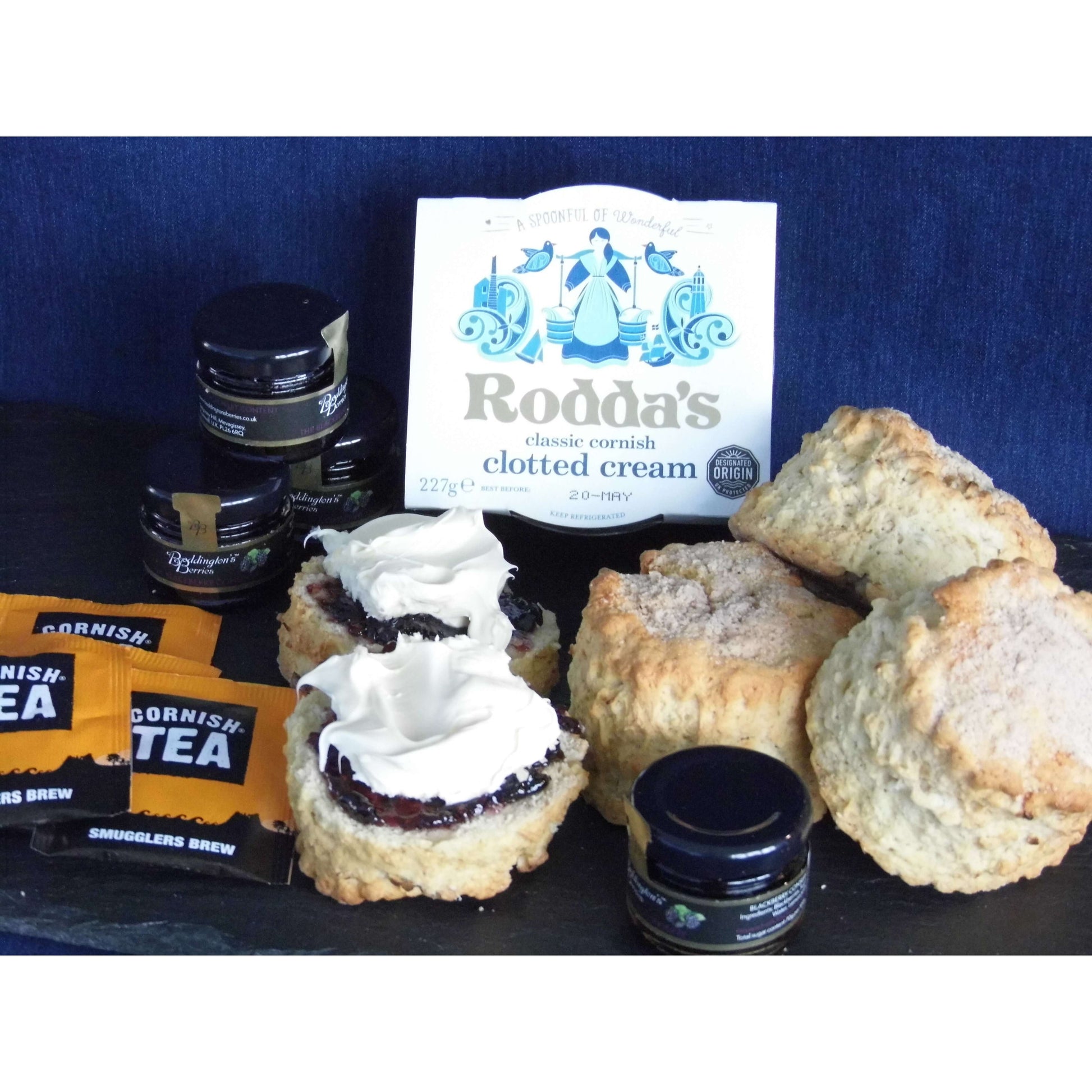Apple & Blackberry Crumble Cornish cream tea for two - The Cornish Scone Company