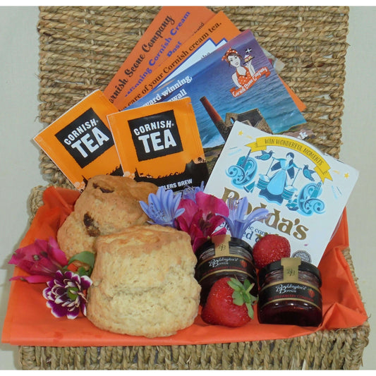 Cornish Cream Tea Hamper for One - The Cornish Scone Company