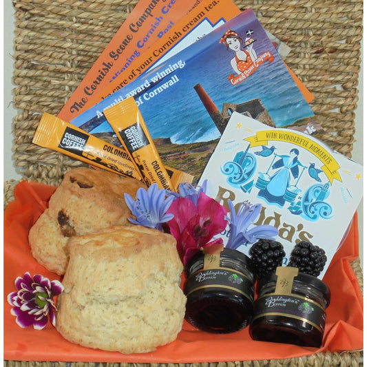 Cornish Cream Tea Hamper for One - The Cornish Scone Company