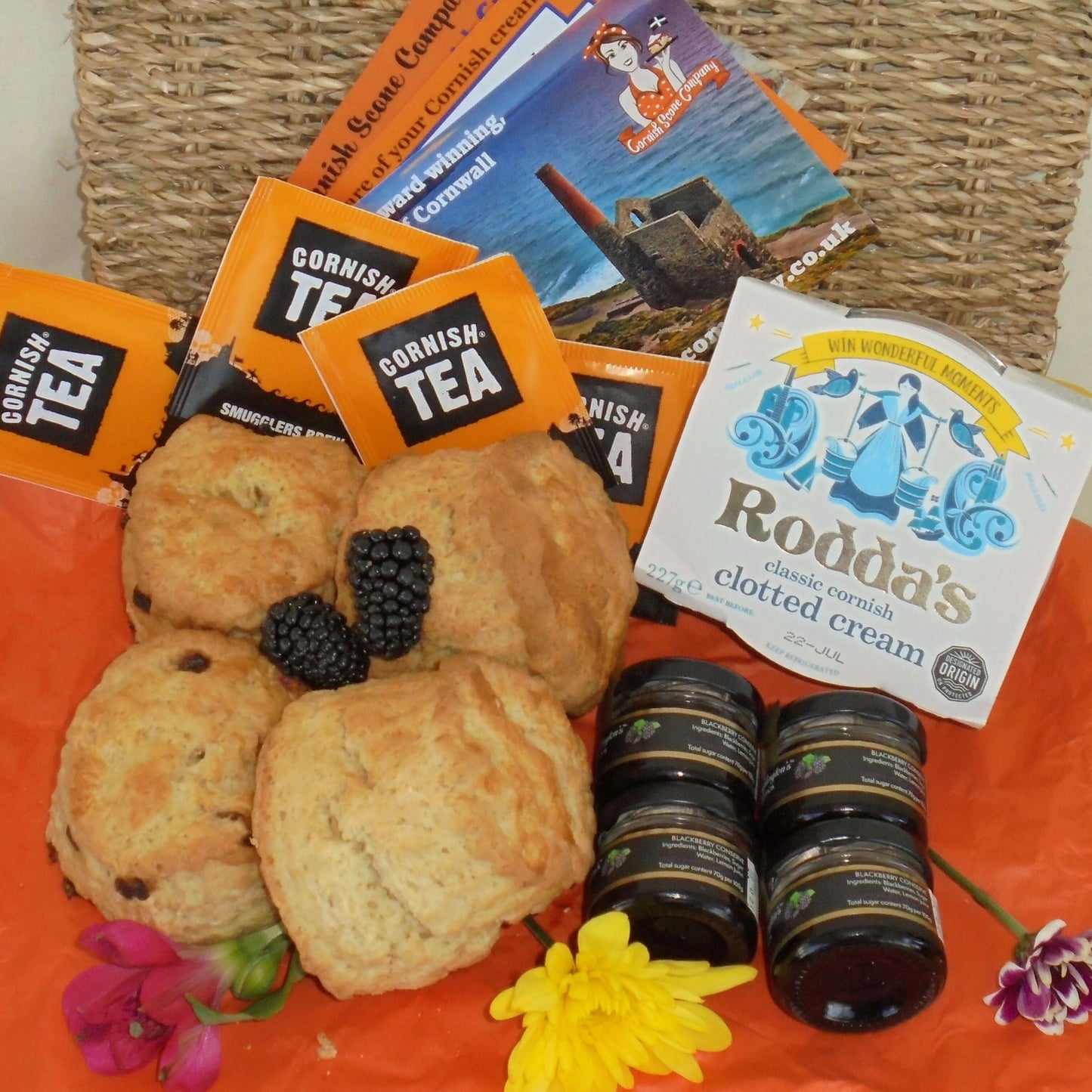 Cornish Cream Tea Hamper for Two - The Cornish Scone Company