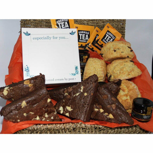 Cornish Variety Hamper - Cream Tea & Brownies - The Cornish Scone Company