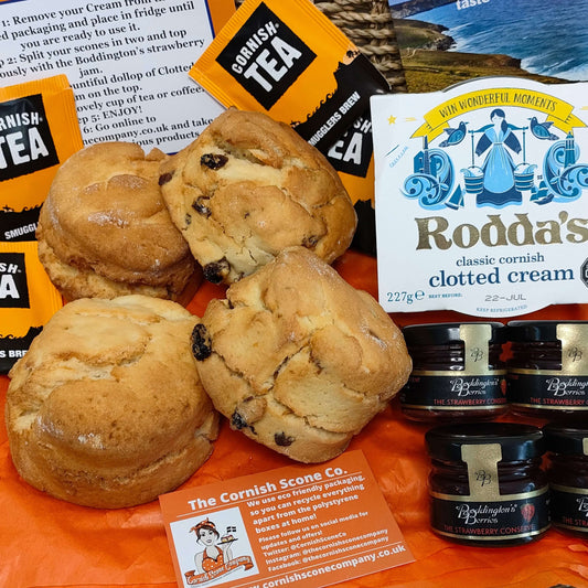 Gluten Free Cornish Cream Tea Hamper for Two - The Cornish Scone Company