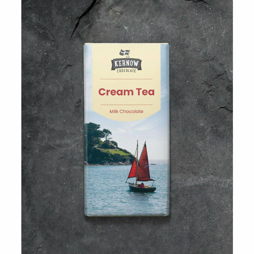 Kernow Cream tea milk chocolate bar (100g) - The Cornish Scone Company