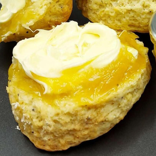 Lemon and Poppy Seed Cream Tea for one - The Cornish Scone Company