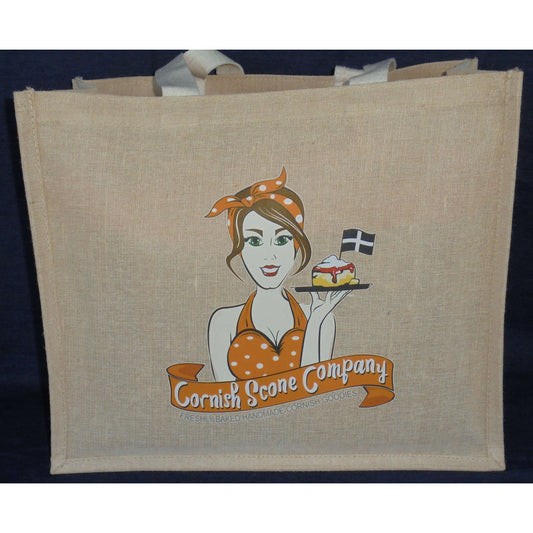 Natural Juco Shopping bag was £9.99 NOW £7.99 - The Cornish Scone Company